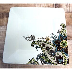 Hand Painted TableTops Gallery Angela Square Plate 8.25" Dishwasher & Microwave